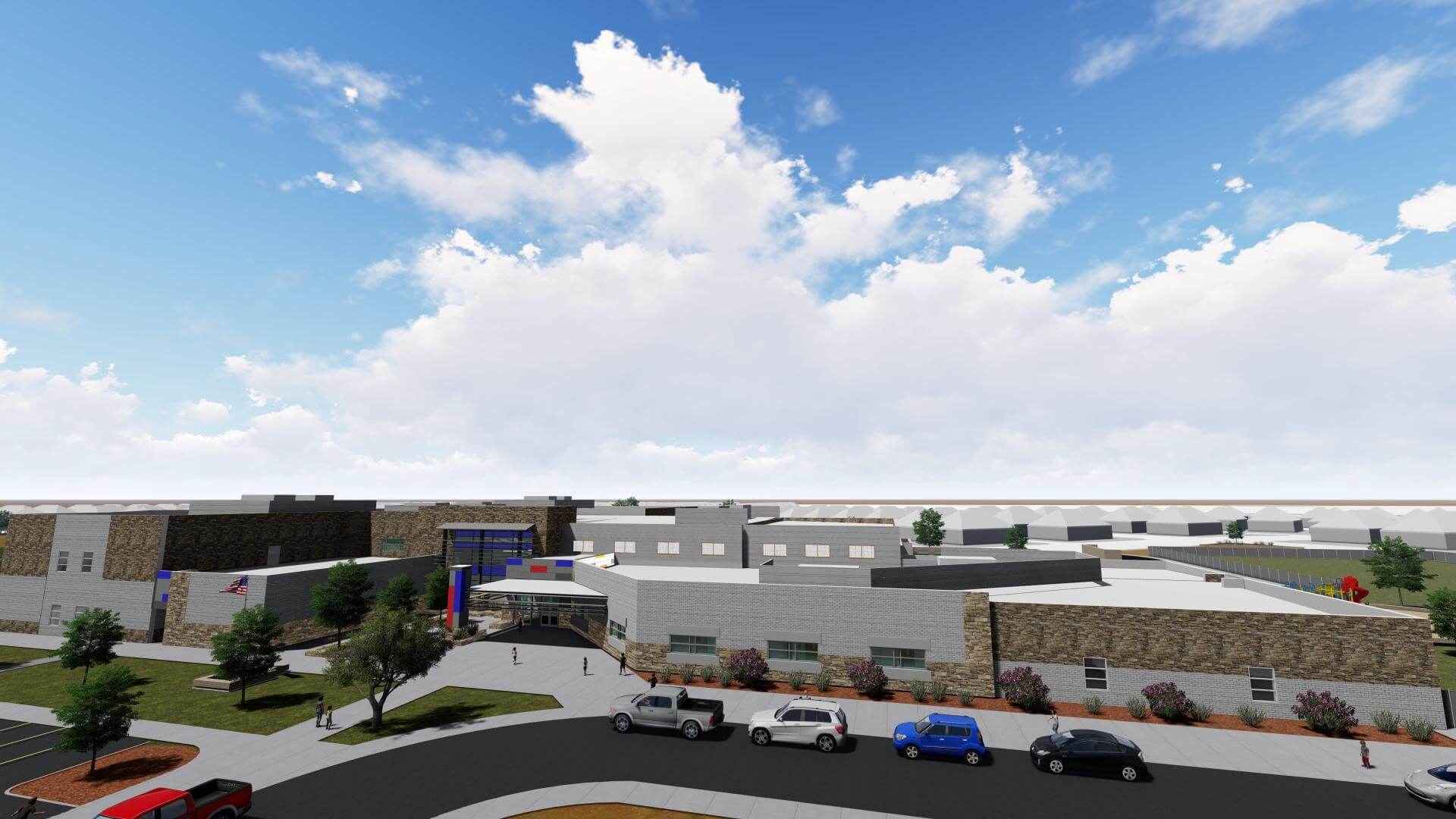 *Concept Rendering of New Elementary School, for visualization purposes only; design is subject to change