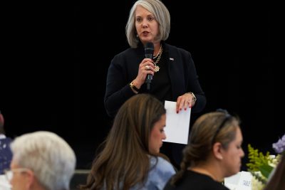 Members of the MISD Bond Planning Committee meet for their fourth meeting at Yarbrough Elementary on Thursday, May 4, 2023. TREVOR HAWES/MIDLAND ISD